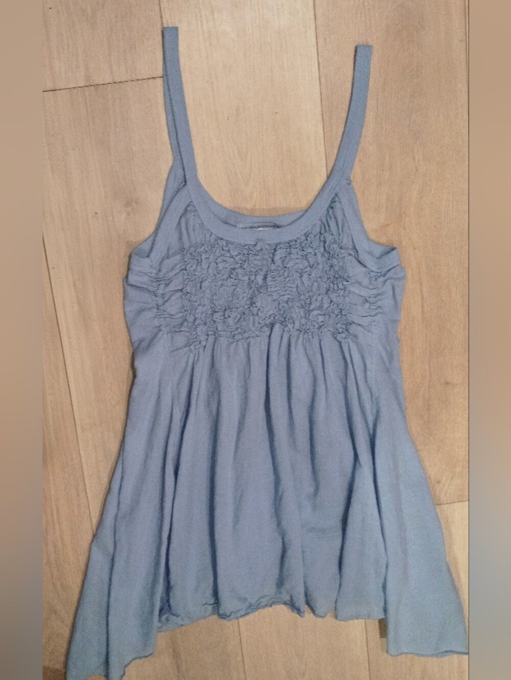 Hard⭐Tail Dusty Light Blue Trapeze Hem Tunic L